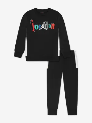 Jordan Boys Jumpman Team Blocked Trainingsanzug in Schwarz