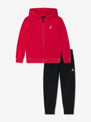 Jordan Boys MJ Brooklyn Fleece Trainingsanzug in Schwarz
