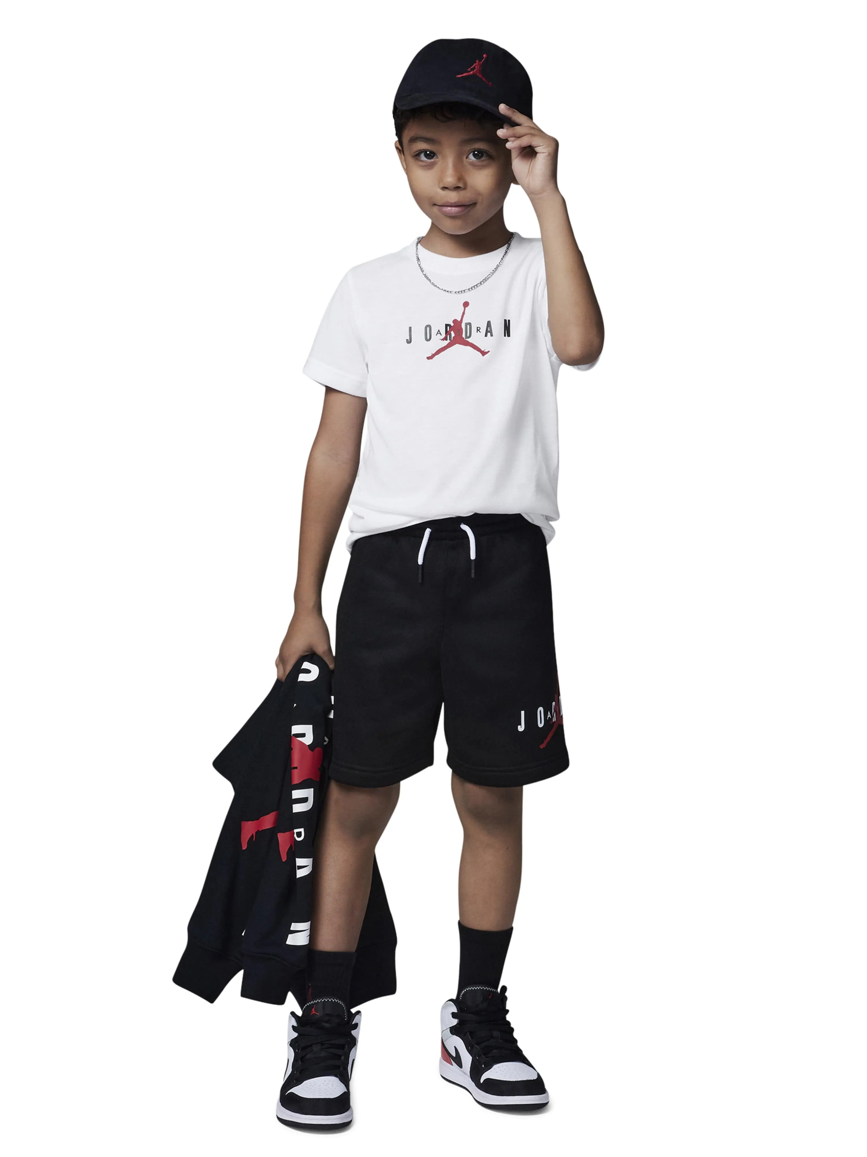 Jordan Kids Jumpman Nachhaltiges Grafik-T-Shirt in Weiß