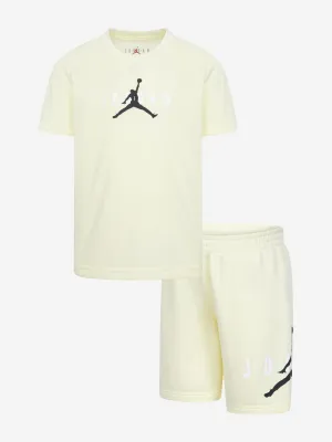 Jordan Kids Nachhaltiges Short-Set in Beige