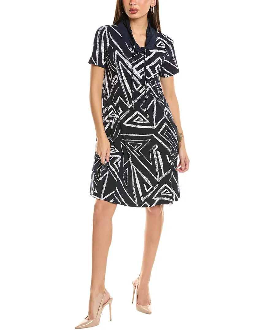 Joseph Ribkoff Funnel Neck Midi Dress