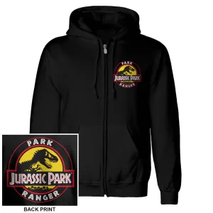Jurassic Park JP Park Ranger Zip-Up Hood dad bod shirts discount