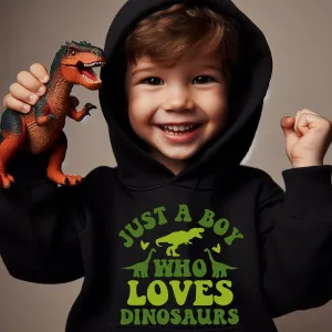 Just A Boy Who Loves Dinosaurs Hoodie boys fashion clearance