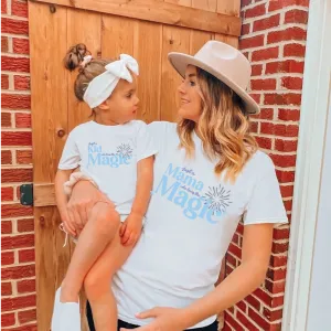Just A Mama & Kid Who Love The Magic Matching T-shirts baby bump outfits discount