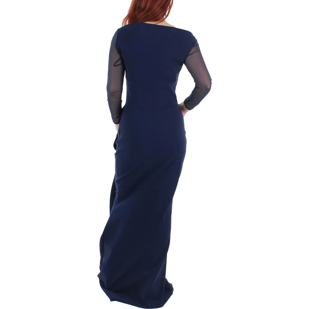 Kate Illusion Womens Cut-Out Maxi Evening Dress