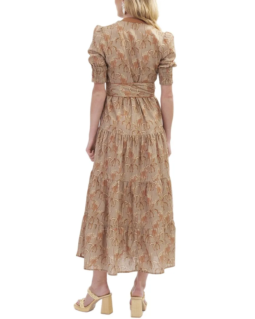 Kathleen Maeve Lilly Linen-Blend Midi Dress