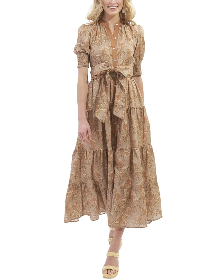 Kathleen Maeve Lilly Linen-Blend Midi Dress