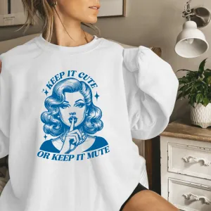 Keep It Cute Retro Graphic Sweatshirt postpartum clothes sale