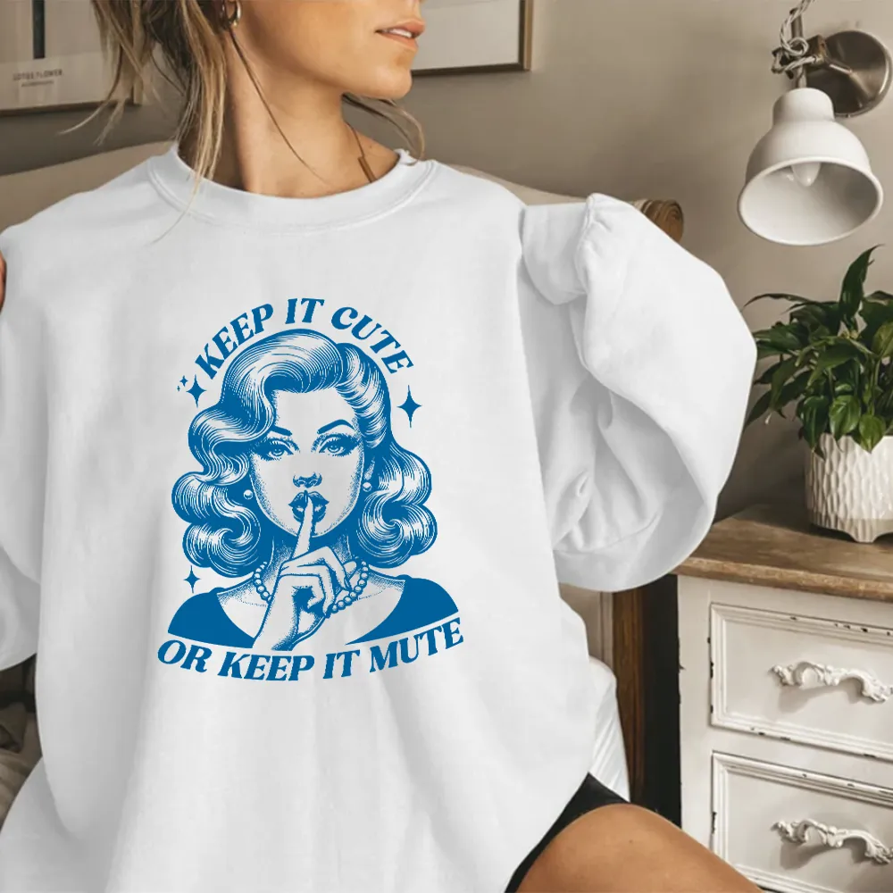 Keep It Cute Retro Graphic Sweatshirt postpartum clothes sale