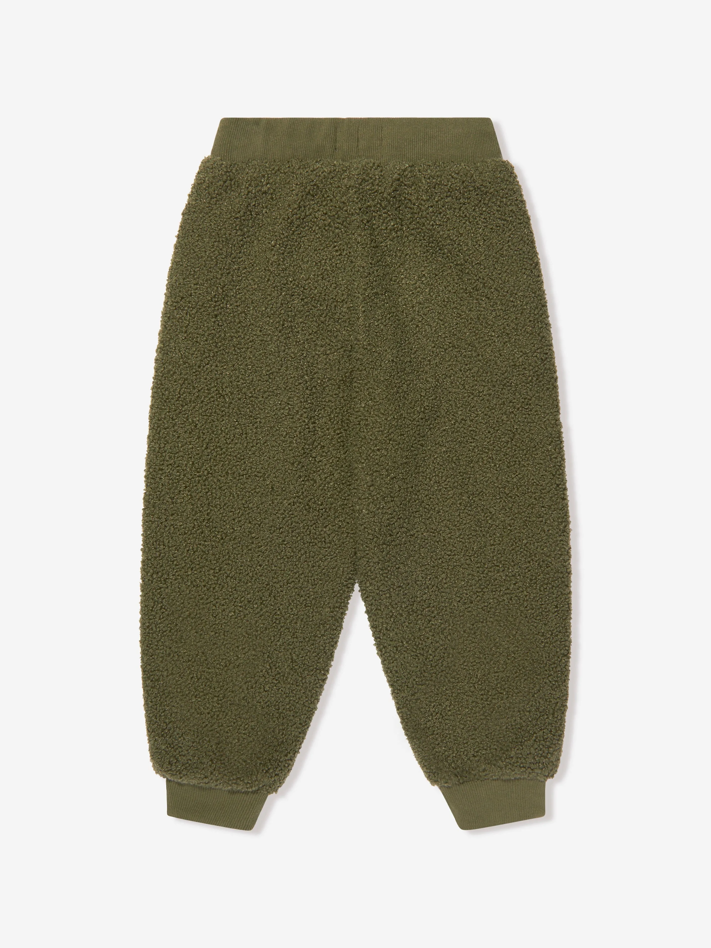 KENZO Jogginghose für Jungen aus Kunst-Sherling in Khaki