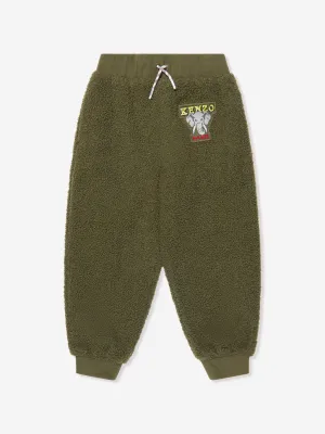 KENZO Jogginghose für Jungen aus Kunst-Sherling in Khaki
