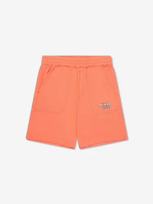 KENZO Boys Logo Bermuda-Shorts in Rot