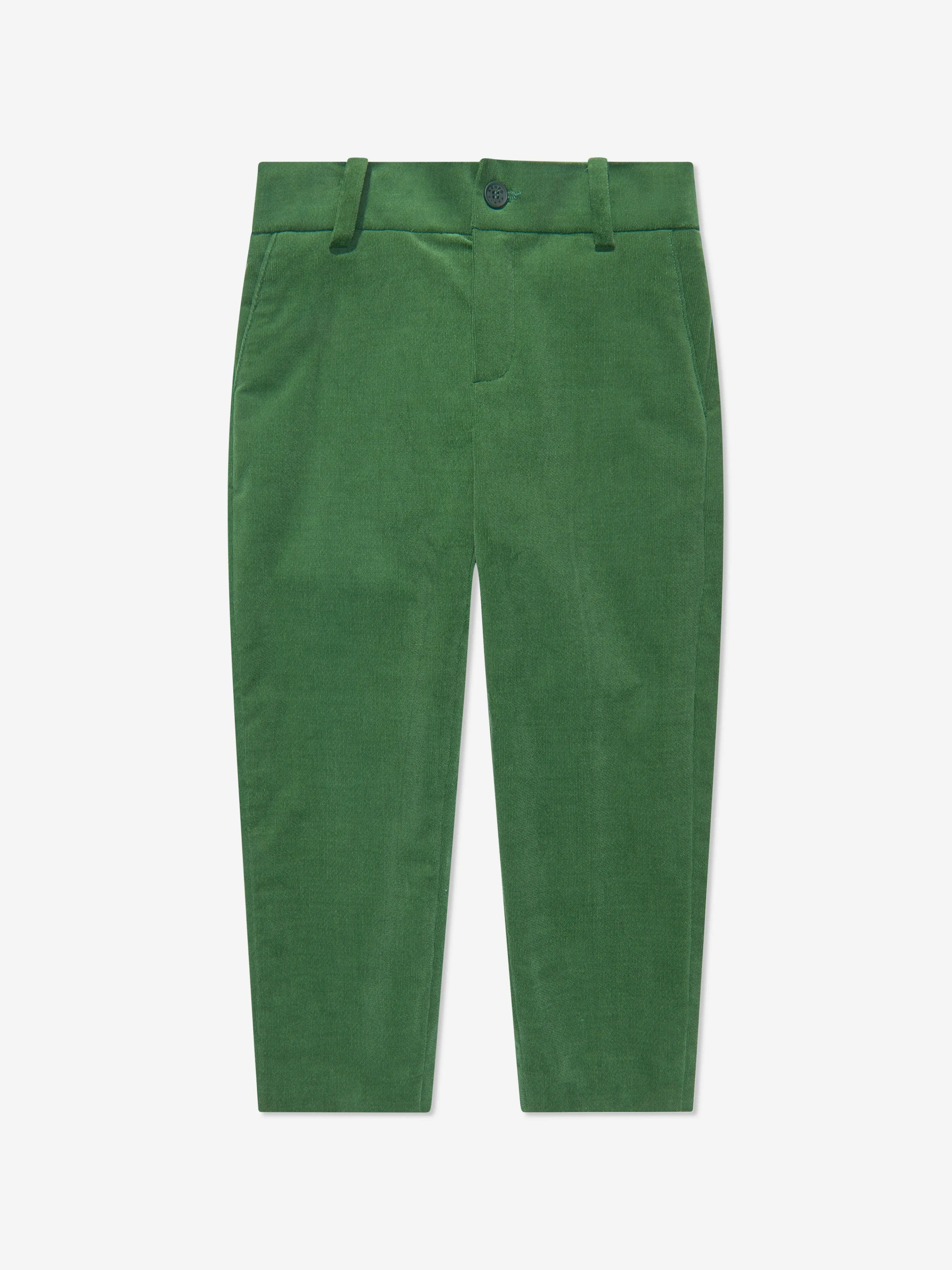 KENZO Boys Samthose in Grün