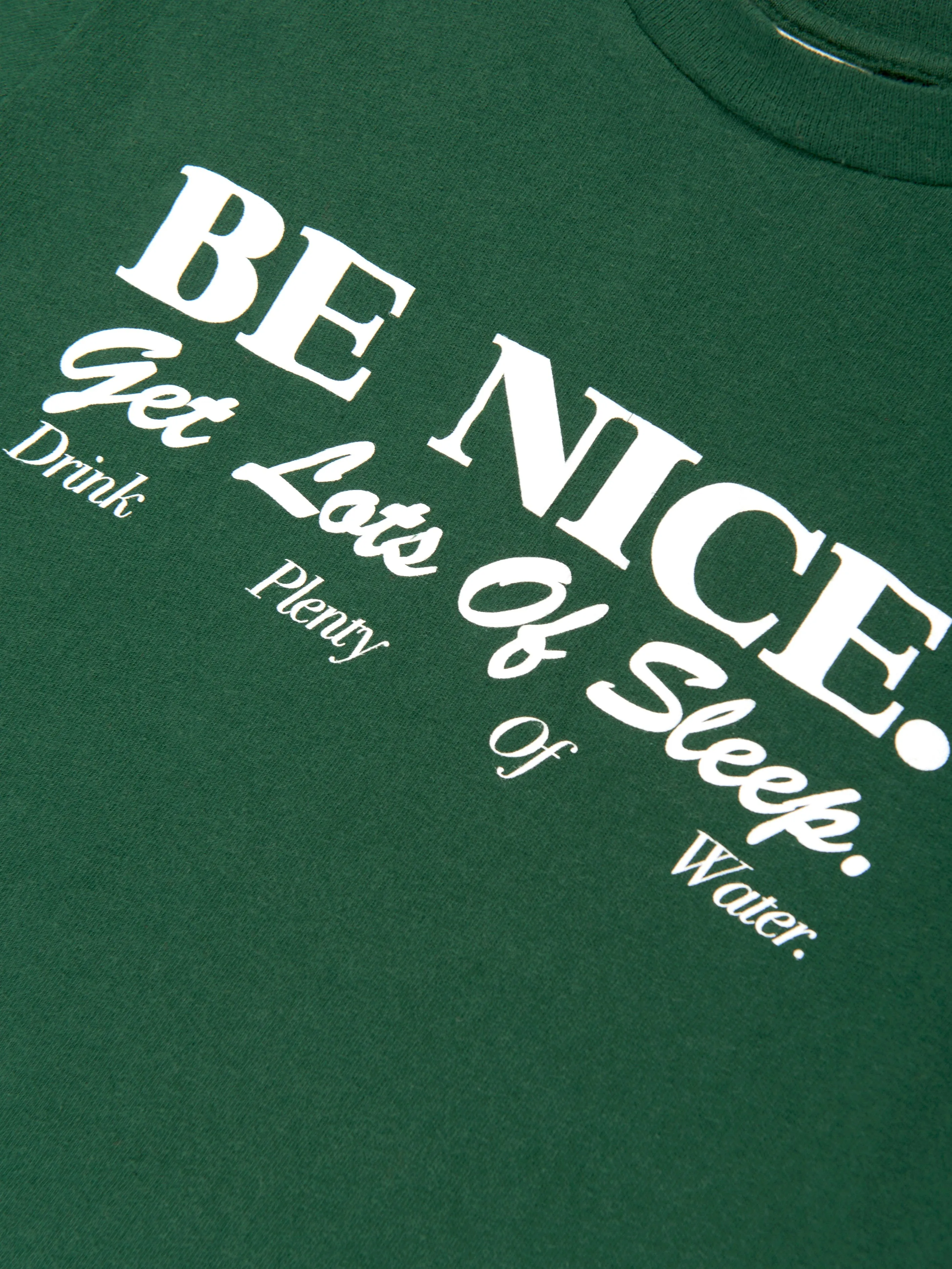 Kids Be Nice T-Shirt in Grün