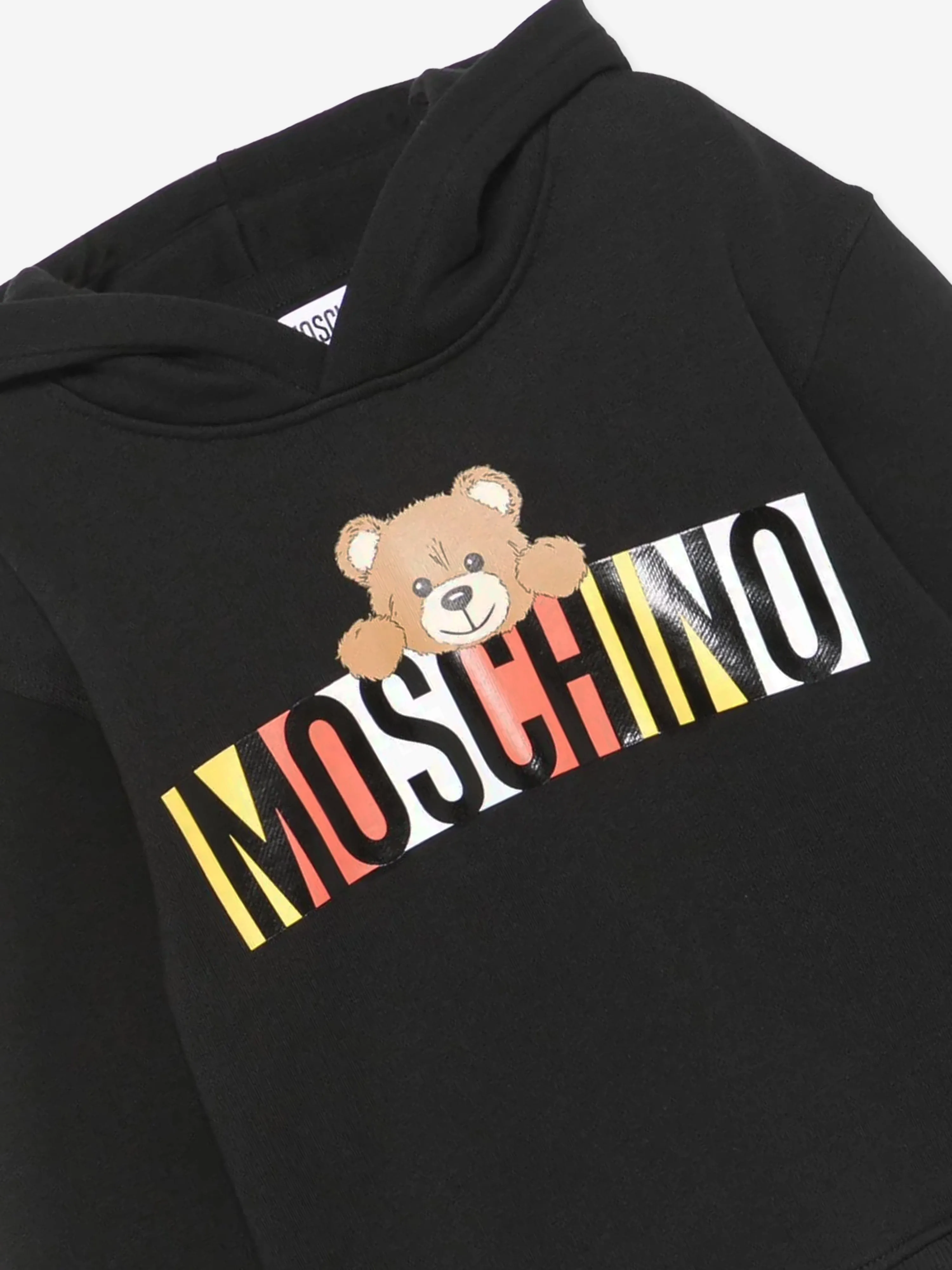 Kids Bear Logo Kapuzenpullover in Schwarz