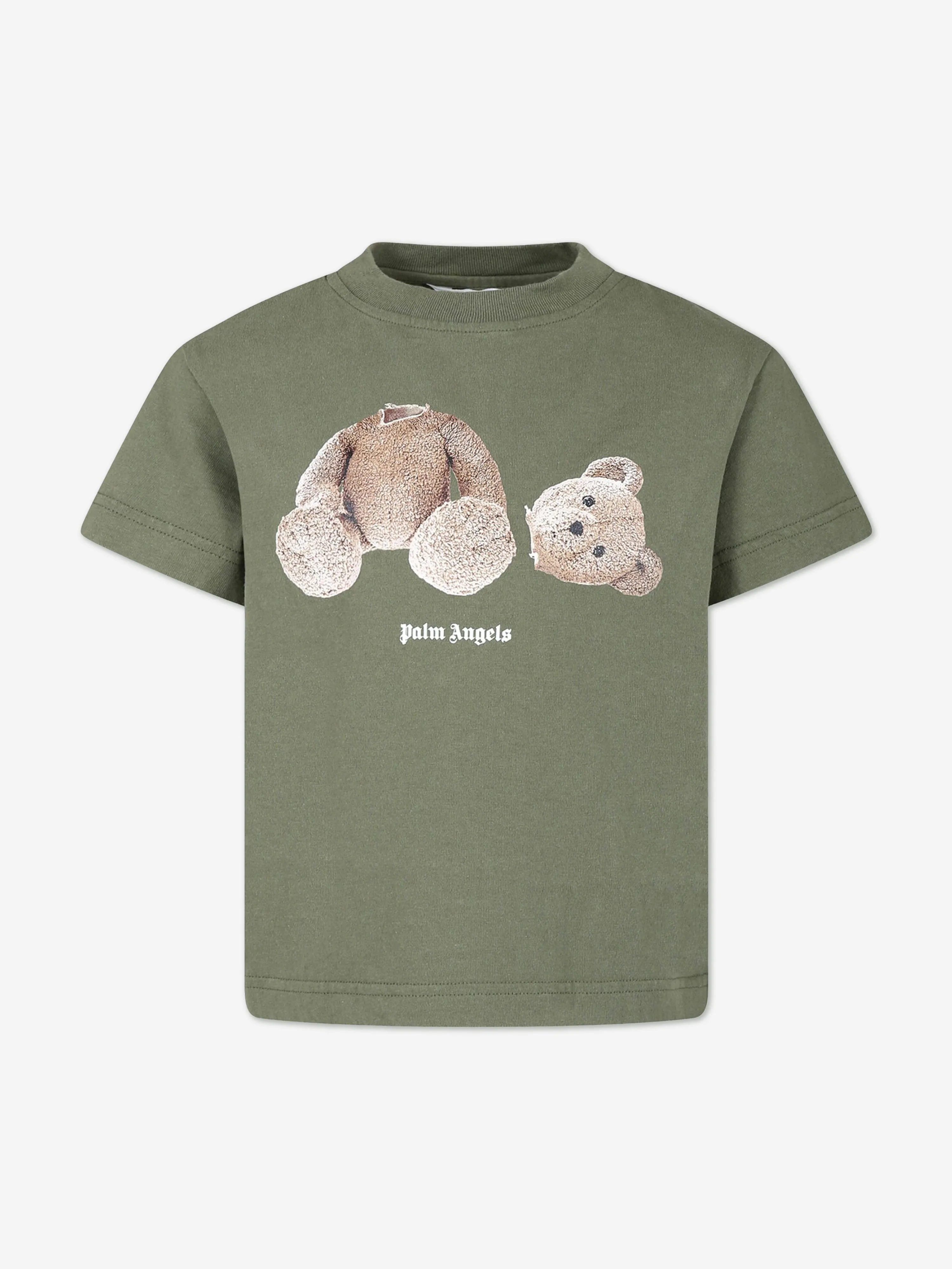 Kinder Bär T-Shirt in Grün
