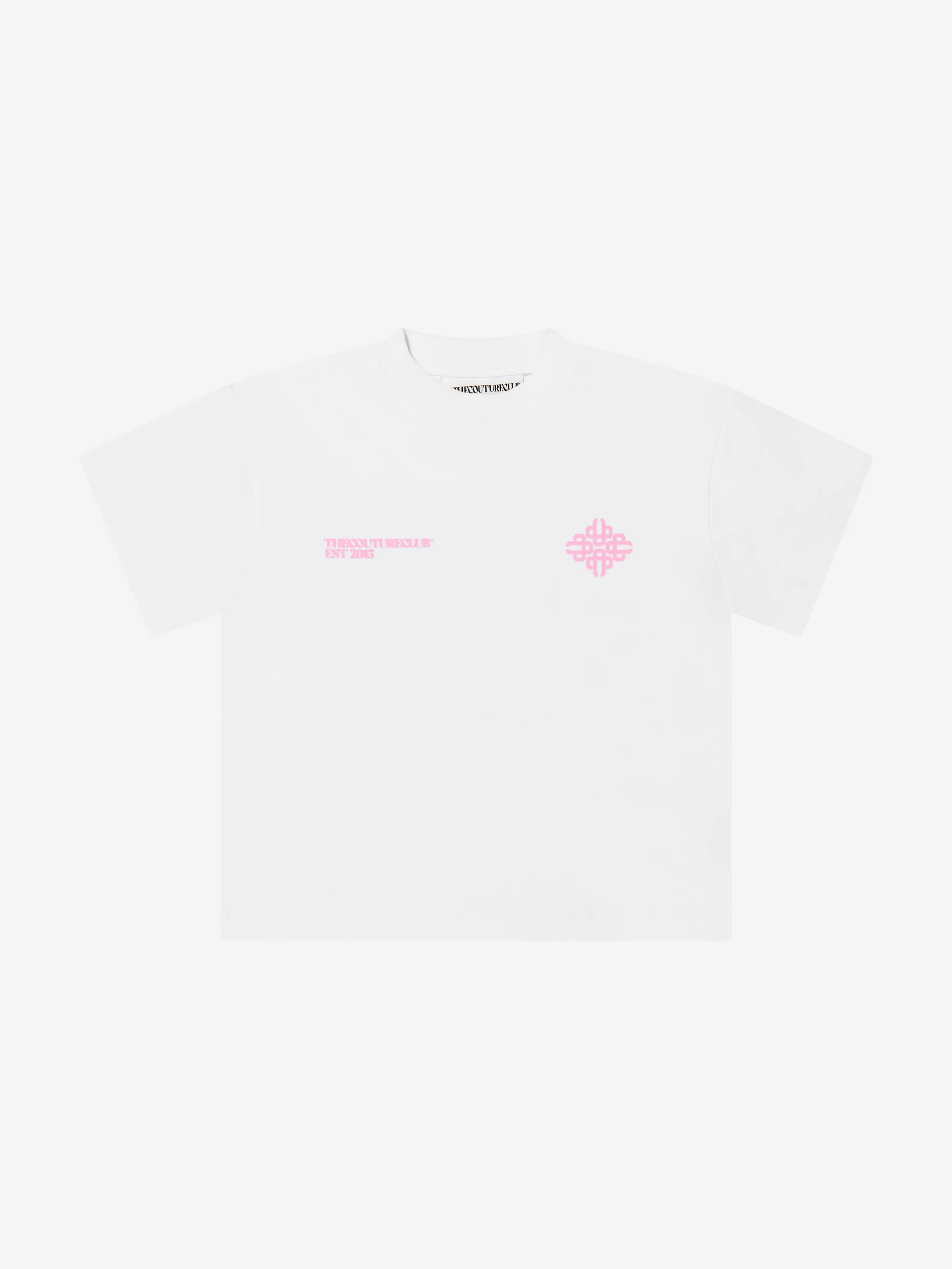 Kinder T-Shirt mit verwaschenem grafischem Emblem in Weiß