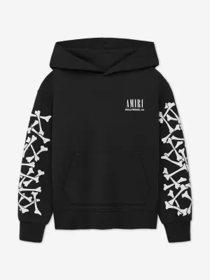 Kids Bones Hoodie in Schwarz