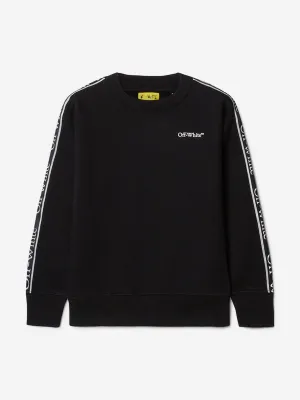 Kids Bookish Logo Band Sweatshirt in Schwarz