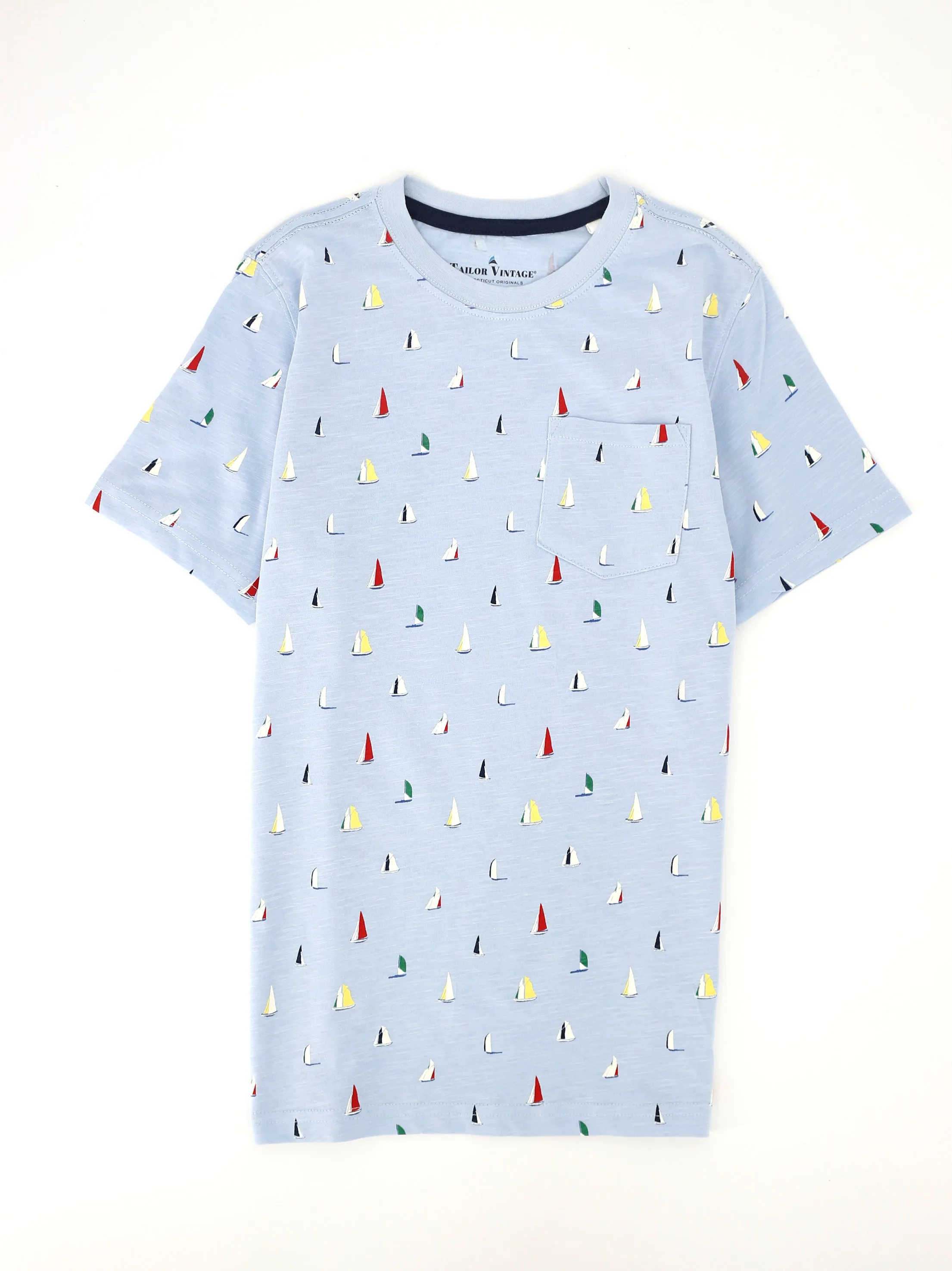 Kinder Jungen T-Shirt mit Aufdruck, Hellblau