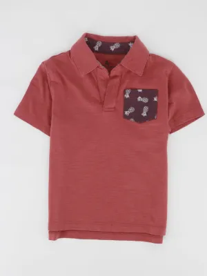 Kinder Jungen Polohemd mit Seitentasche, Nude