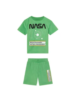 Kinder Jungen 2-teiliges T-Shirt & Shorts Set, Grün