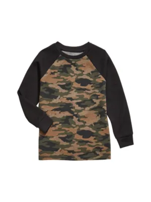 Kinder Jungen Tarnmuster Sweatshirt, Mehrfarbig