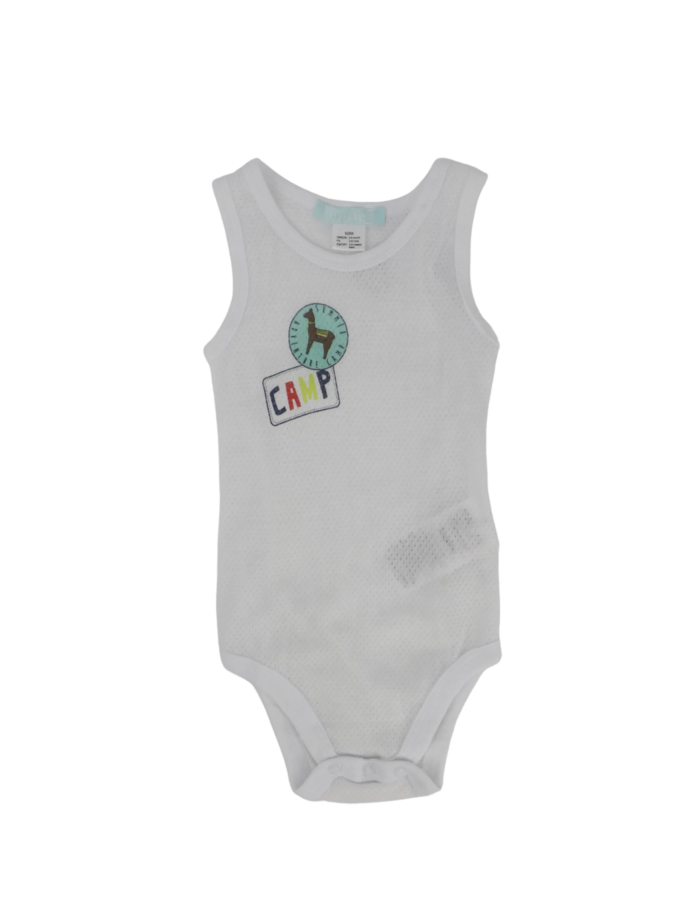 Kinder Jungen Body mit Aufdruck, Weiß