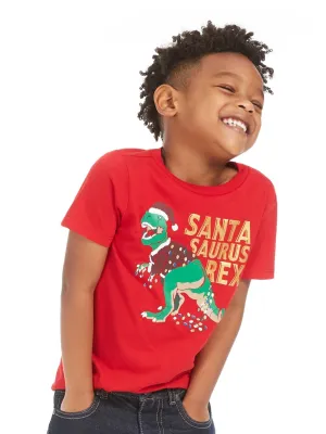 Kinder Jungen T-Shirt mit Aufdruck, Rot