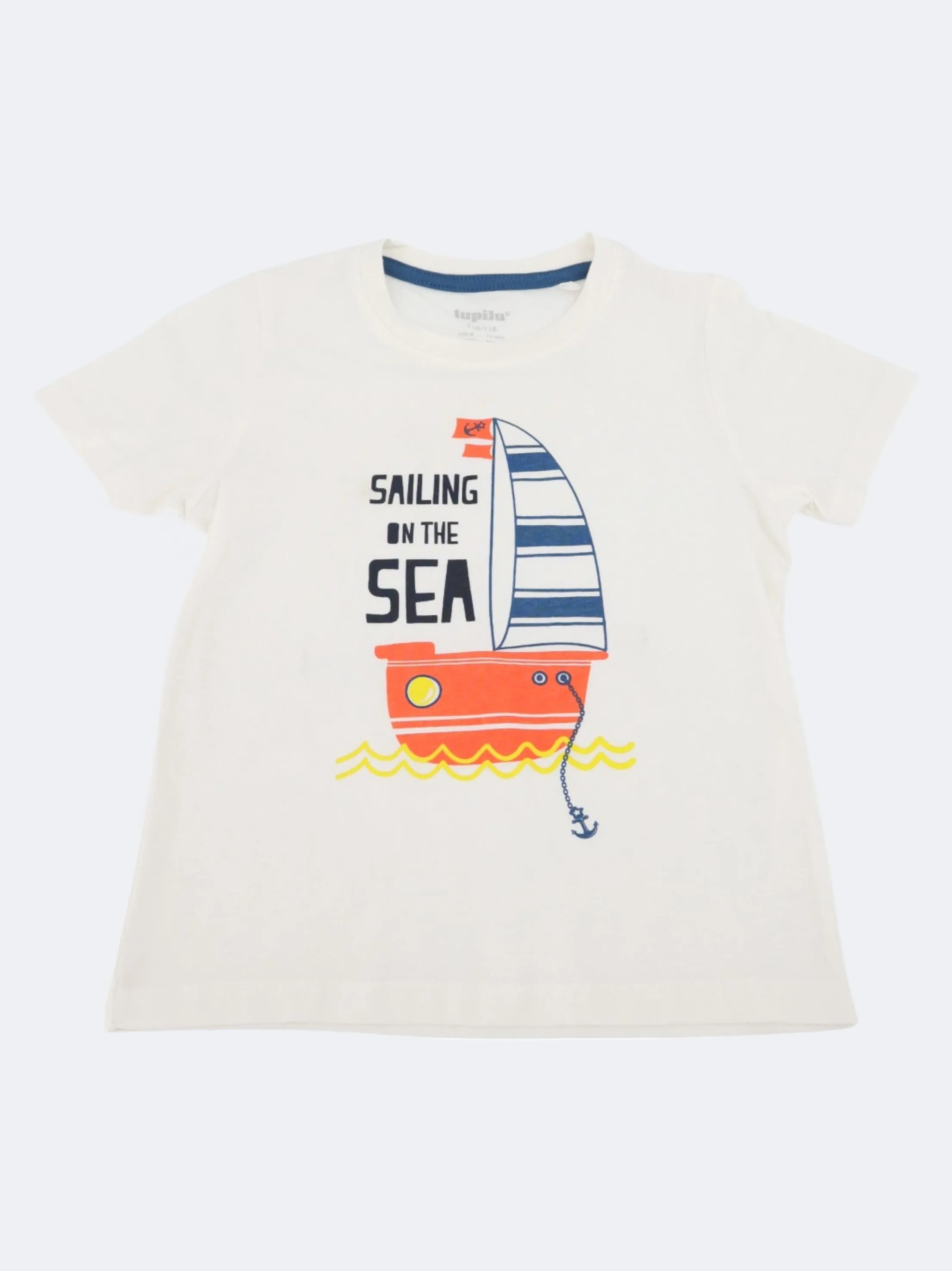 Kinder Jungen T-Shirt mit Aufdruck, Weiß