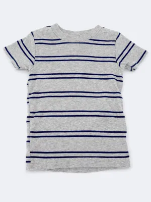 Jungen Gestreiftes T-Shirt, Grau