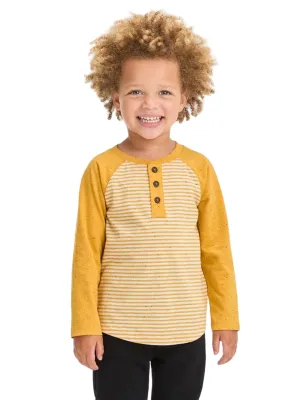 Kinder Jungen Gestreiftes Oberteil, Gelb