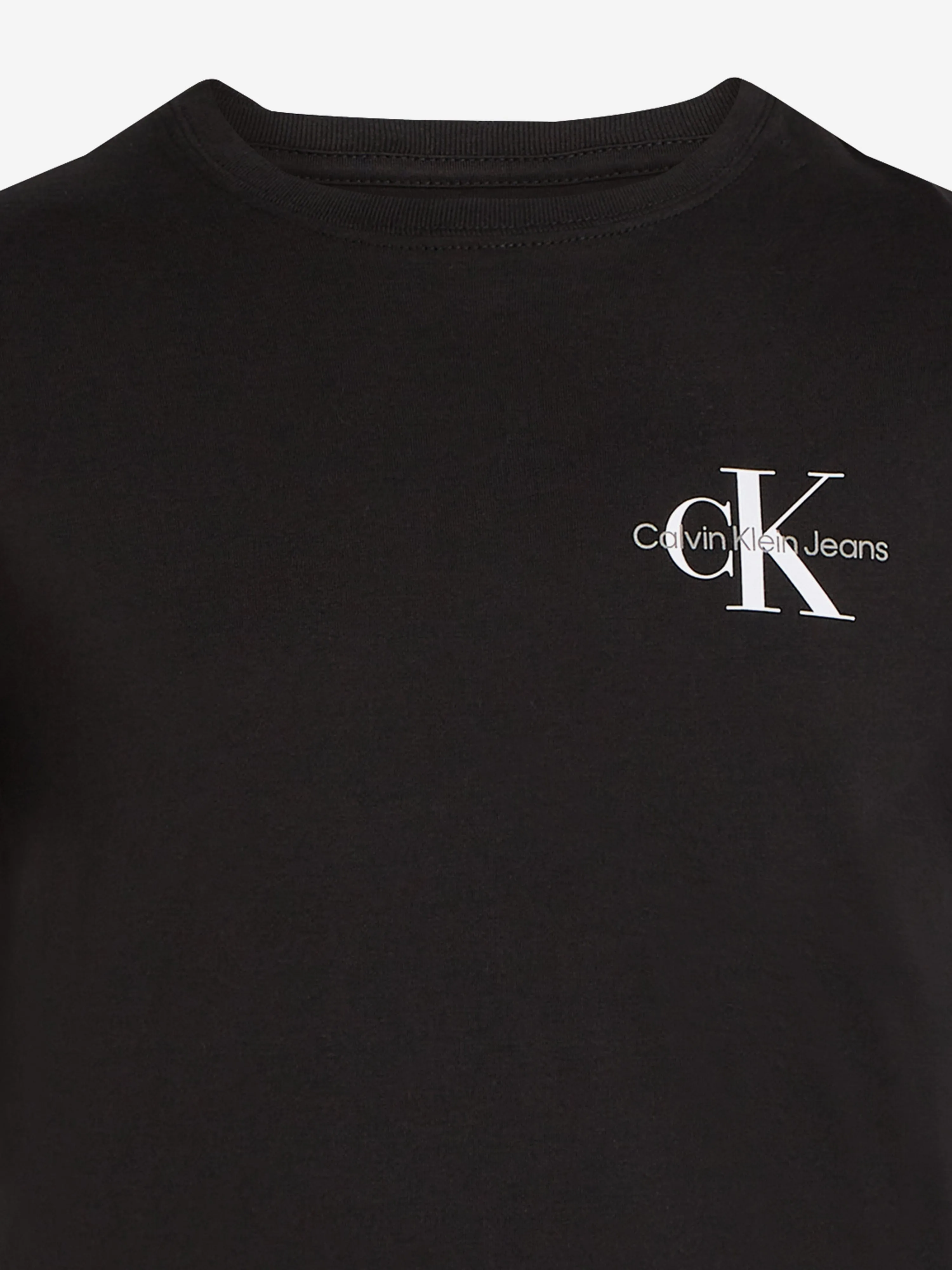 Kids Chest Monologo T-Shirt in Schwarz