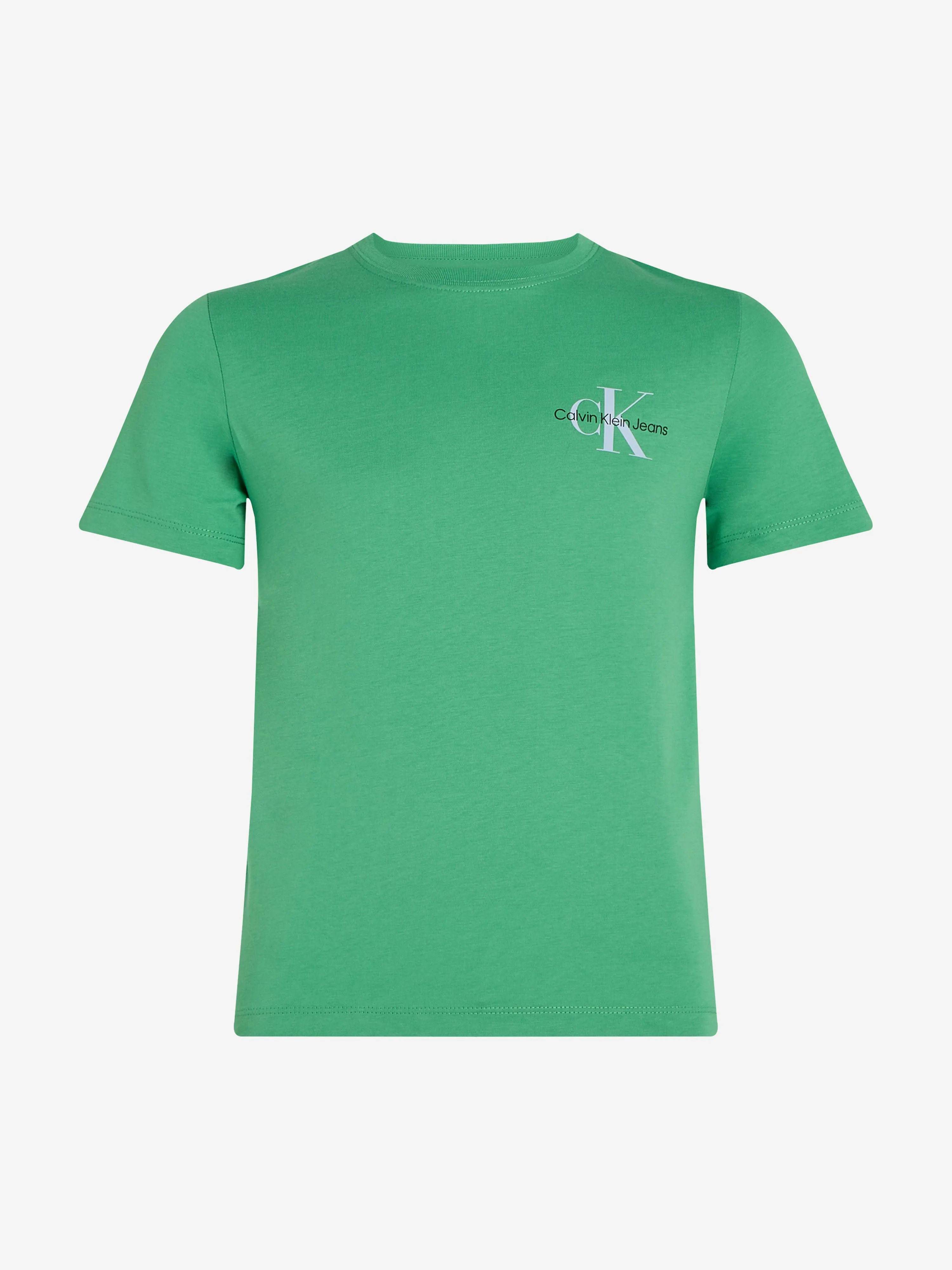 Kinder Brust Monologo T-Shirt in Grün