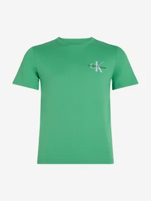Kinder Brust Monologo T-Shirt in Grün
