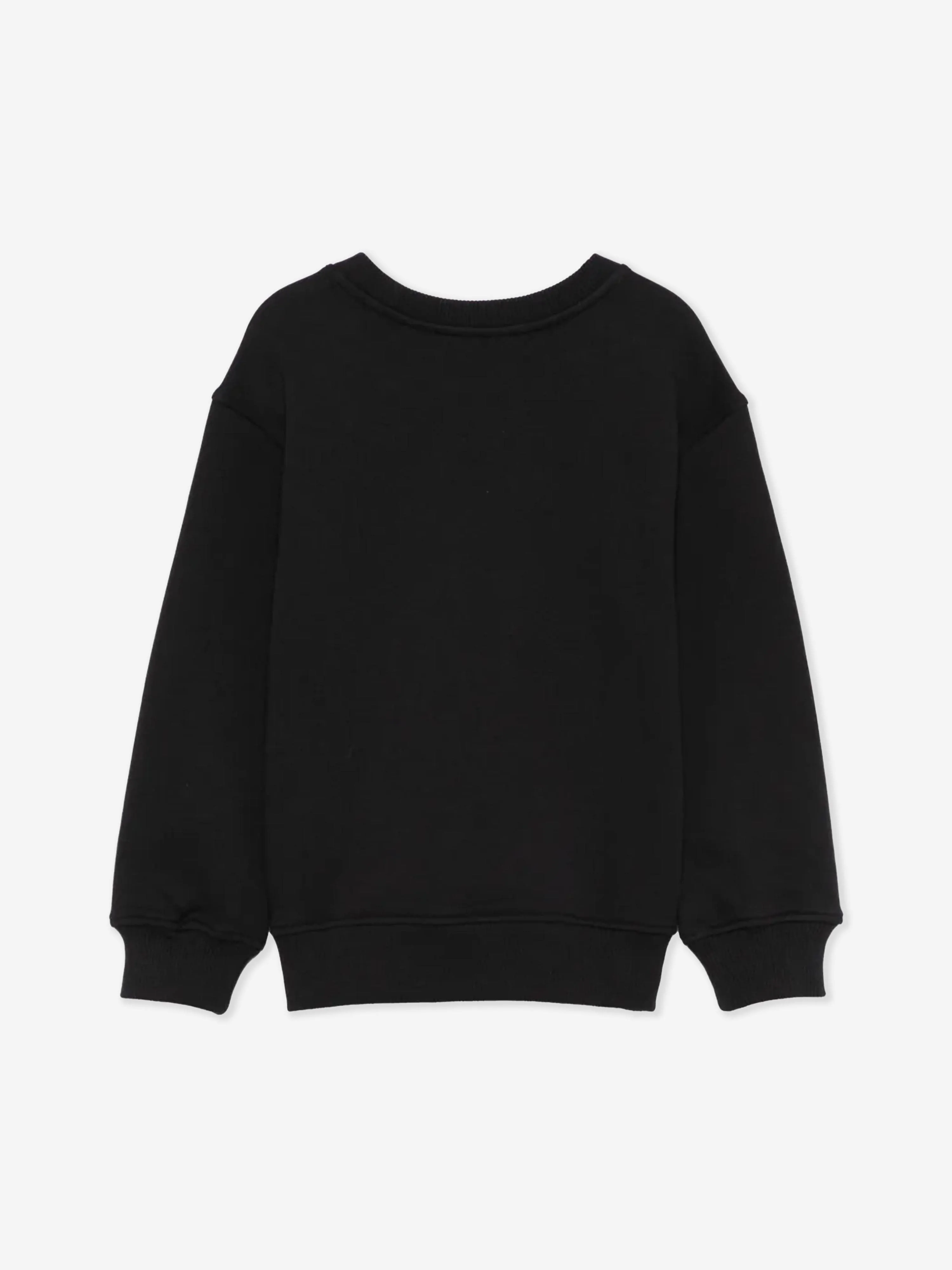 Kinder Drummer Bär Pullover in Schwarz