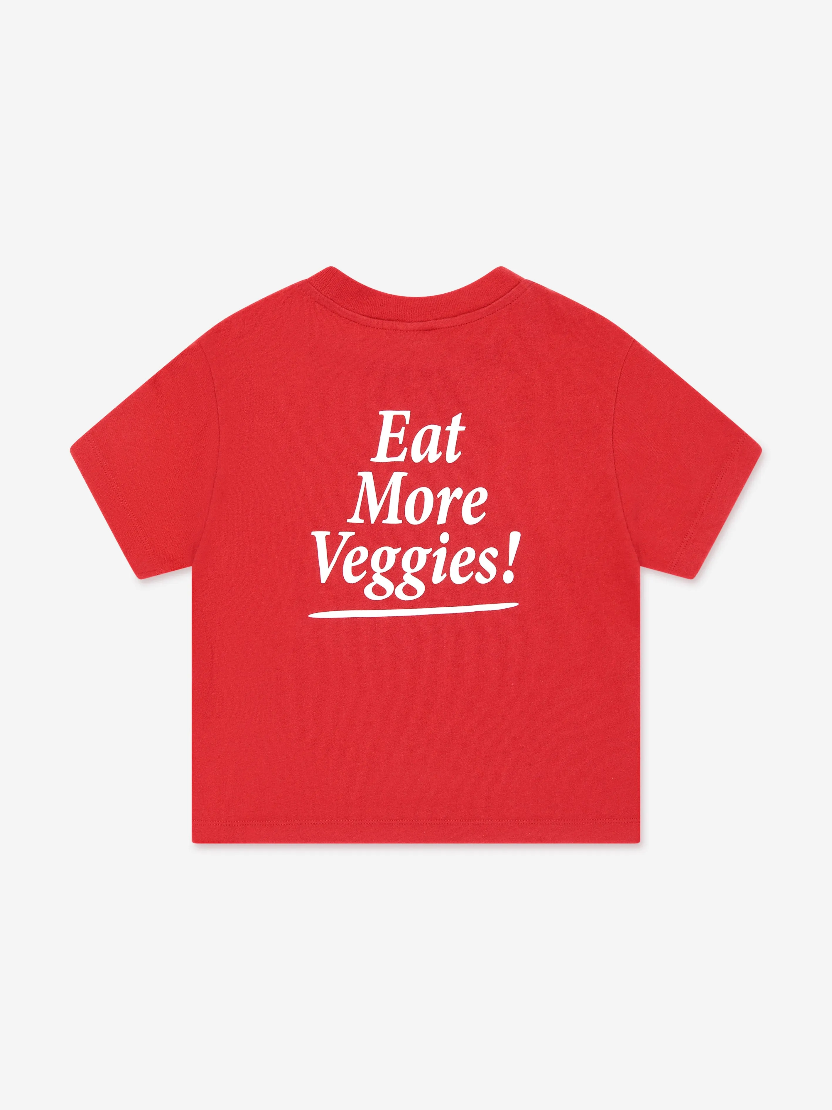 Kinder Essen Mehr Gemüse T-Shirt in Rot