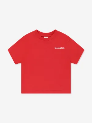 Kinder Essen Mehr Gemüse T-Shirt in Rot