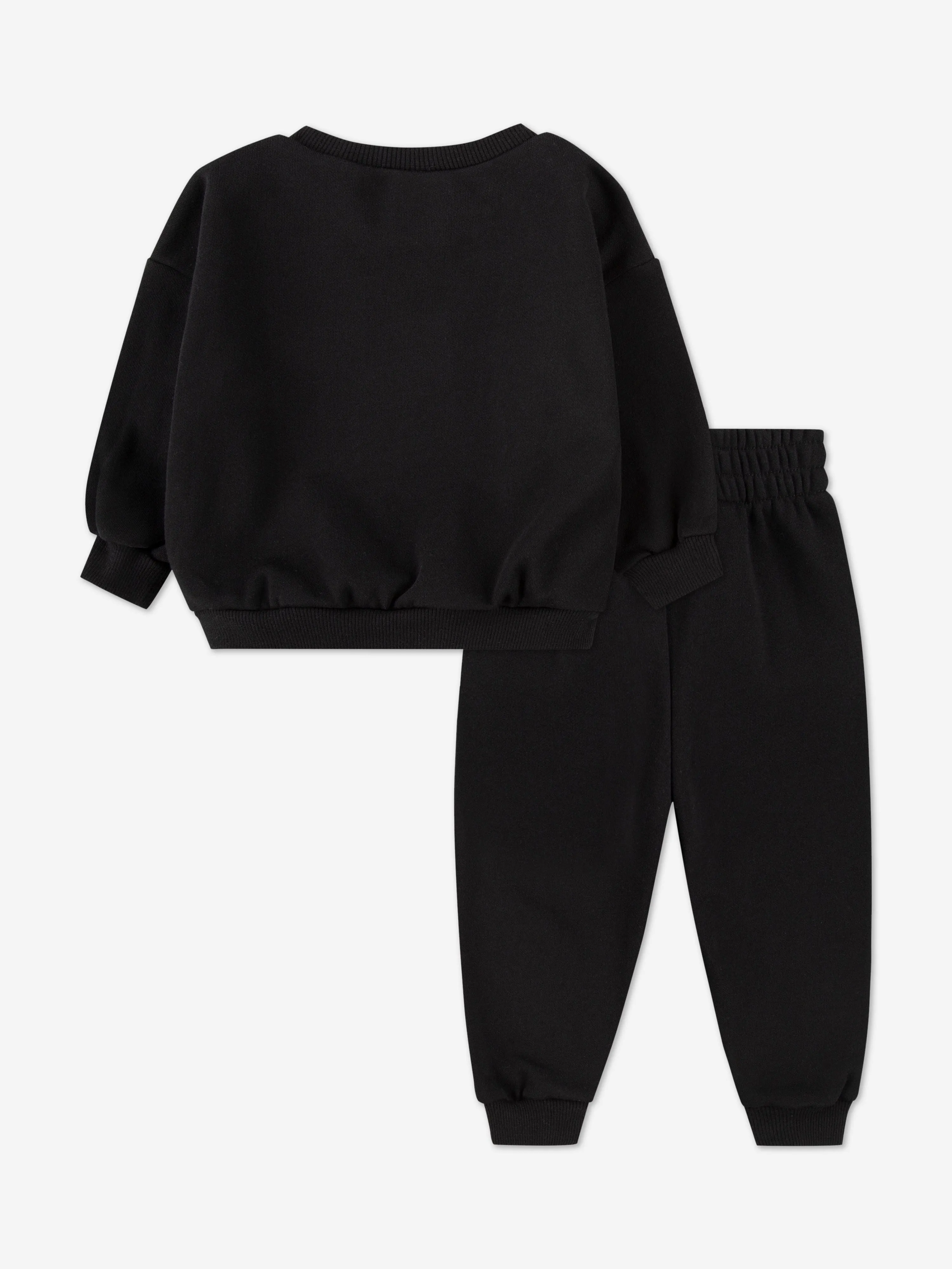 Kinder Essential Fleece Trainingsanzug in Schwarz