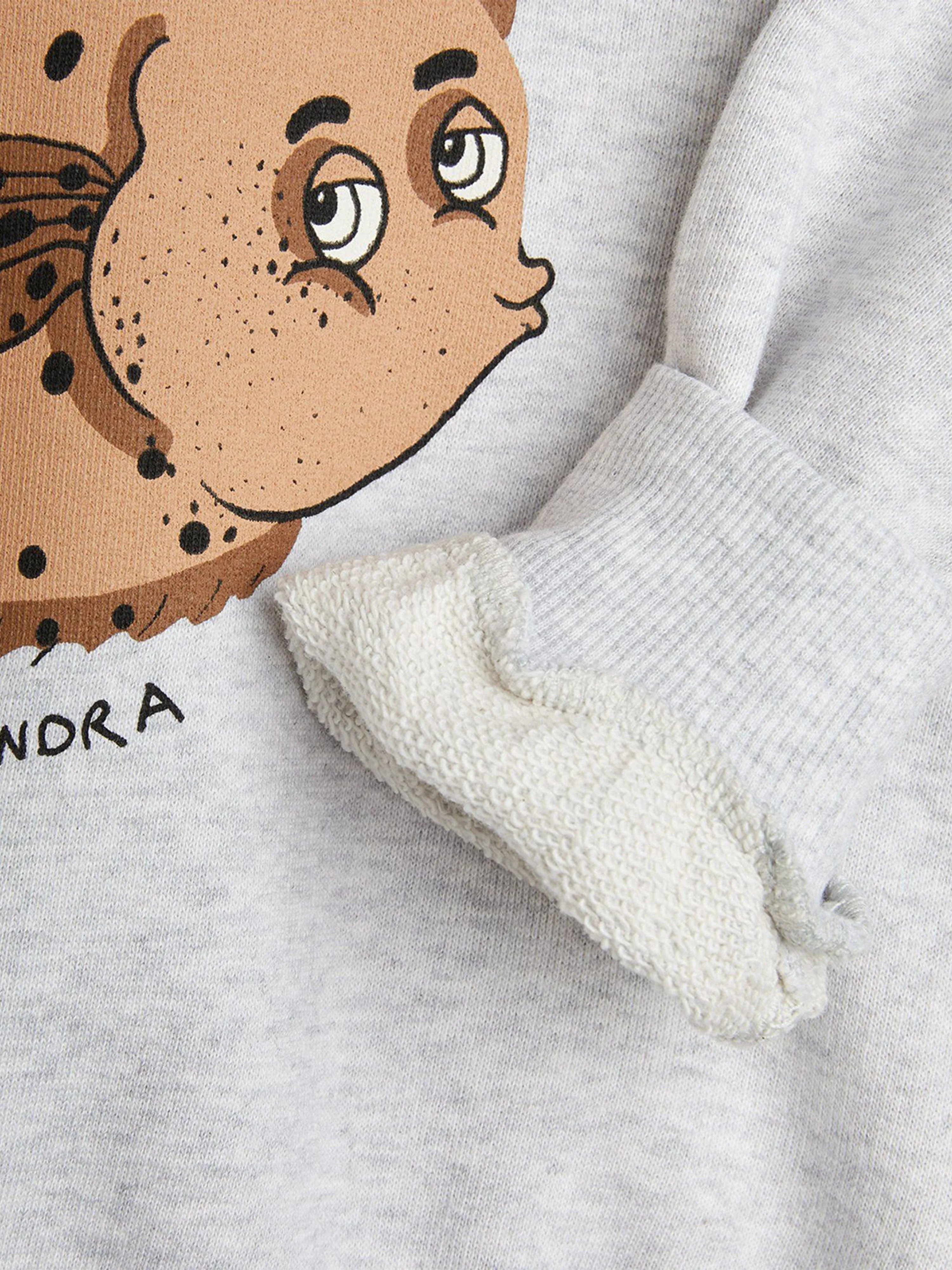 Kinder Flundra Sweatshirt in Grau
