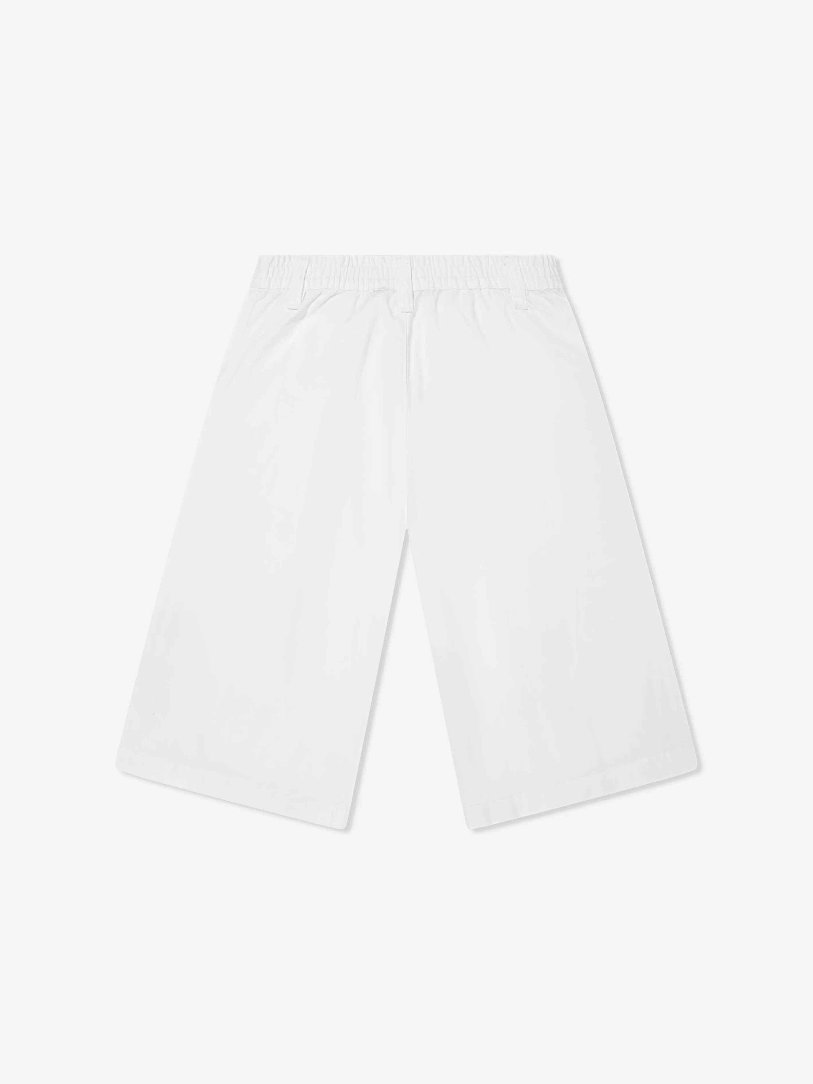 Kinder Gabardine Kurze Hose mit Tasche in Weiß