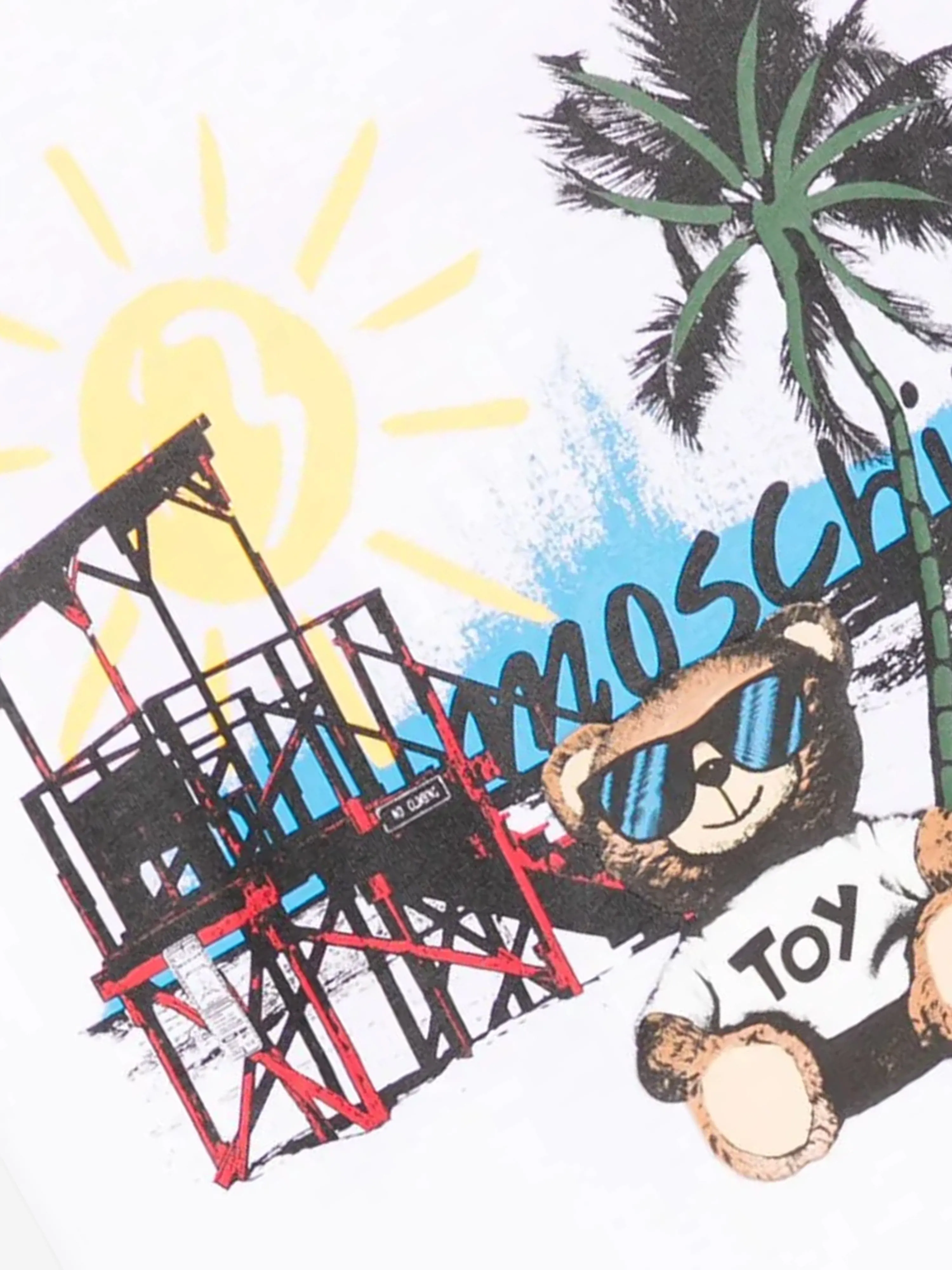 Kinder Urlaubsbär T-Shirt in Weiß