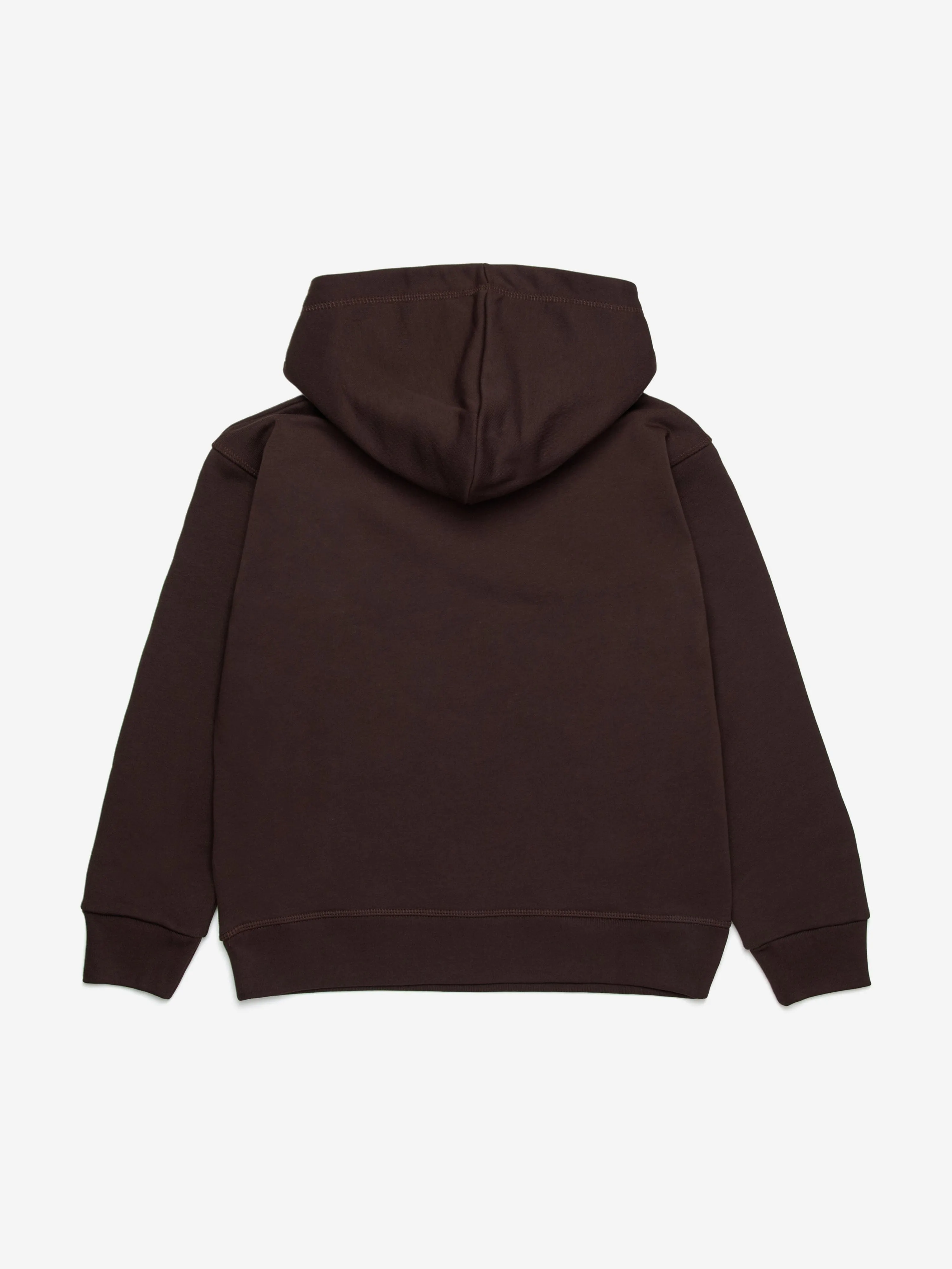 Kinder Icon Pocket Hoodie in Braun