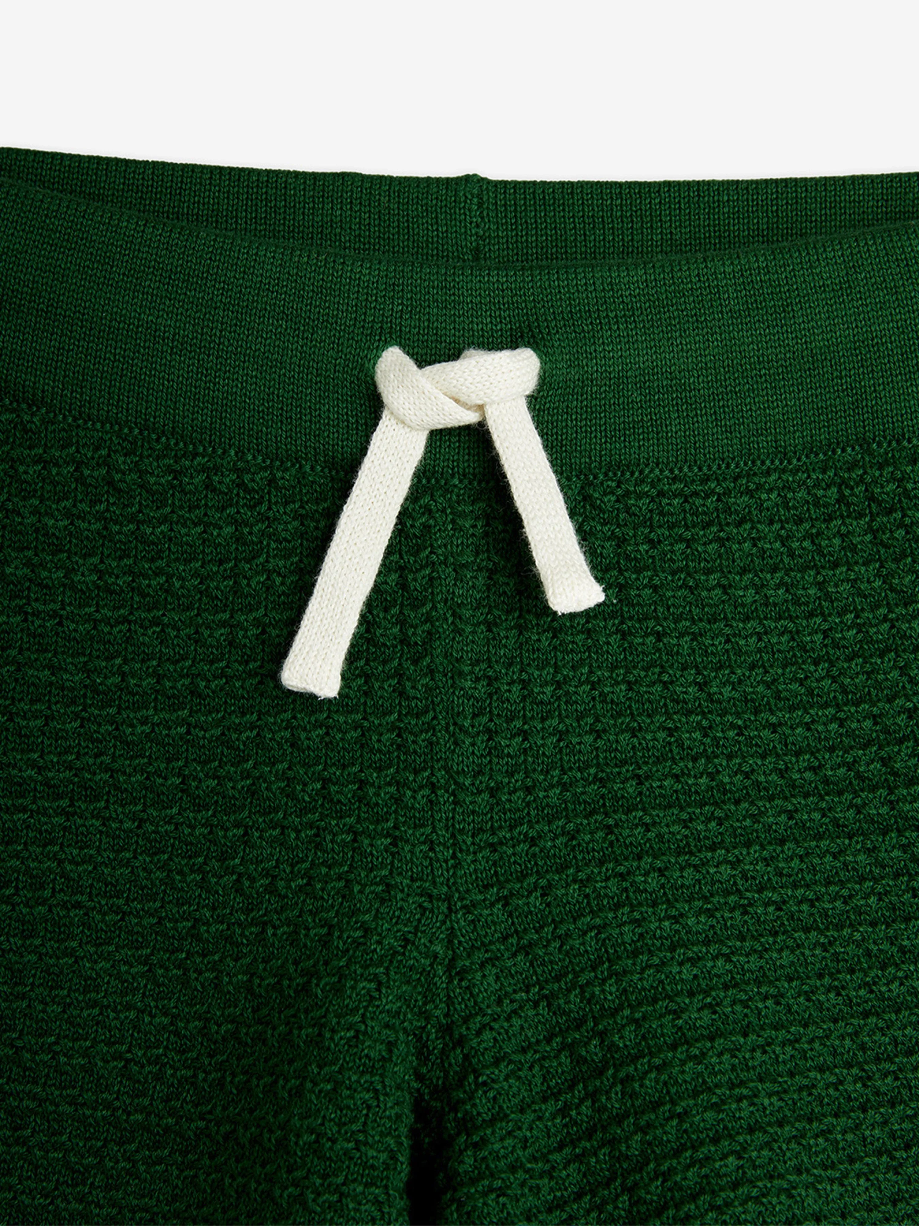 Kinder Eidechsen-Patch Häkel-Strick-Shorts in Grün