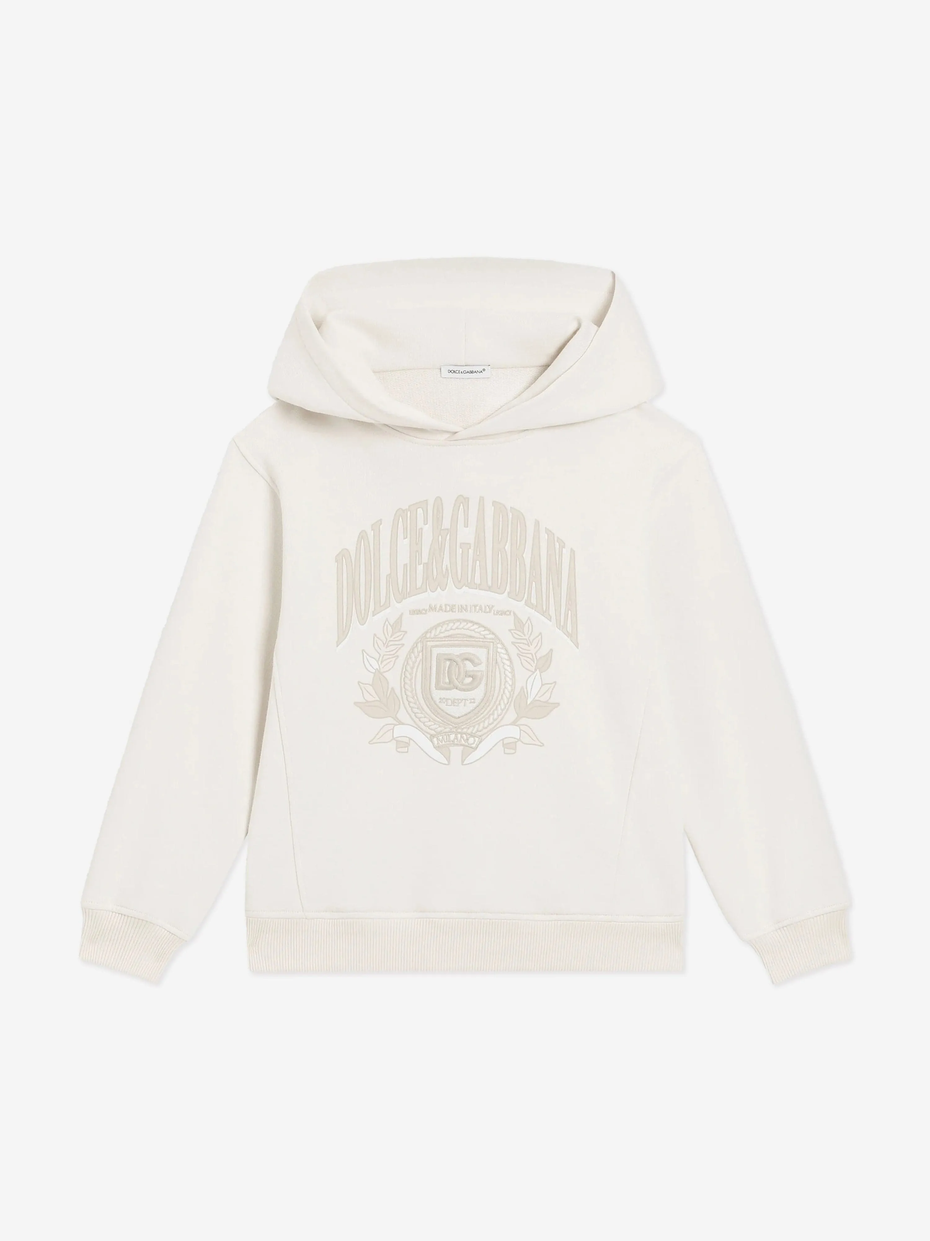 Kids Logo Kapuzenpullover in Elfenbein