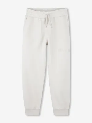 Jogginghose für Kinder mit Logo-Print in Beige