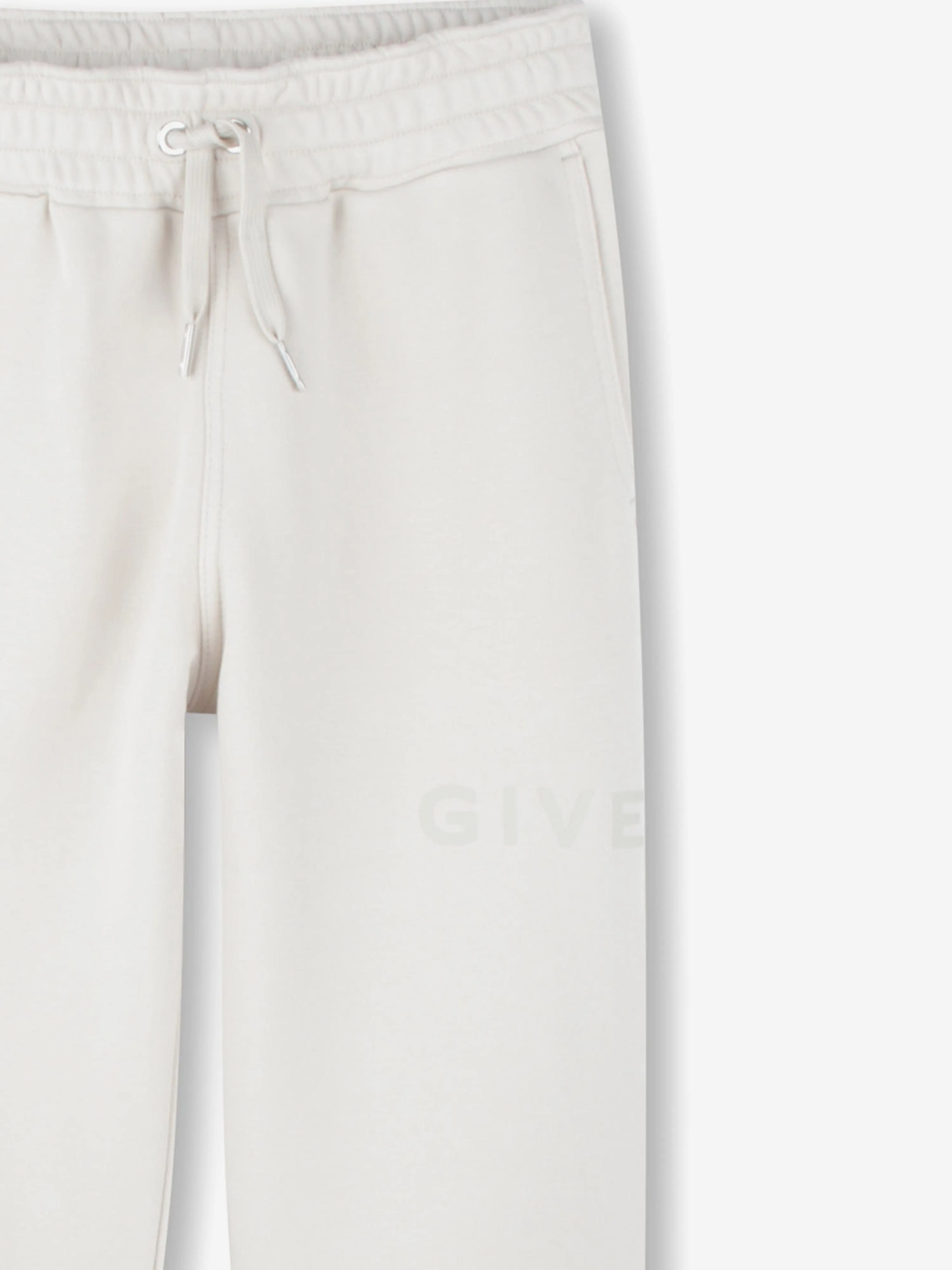 Jogginghose für Kinder mit Logo-Print in Beige