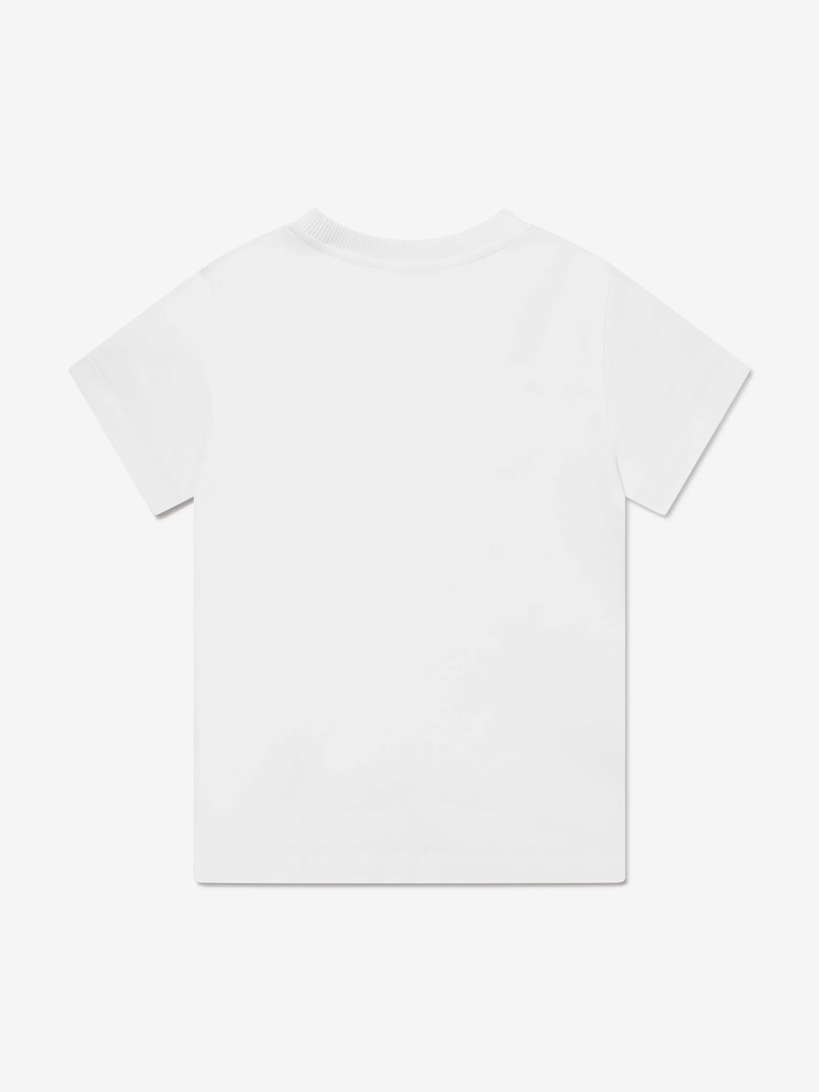 Kinder T-Shirt mit Logo-Print in Weiß