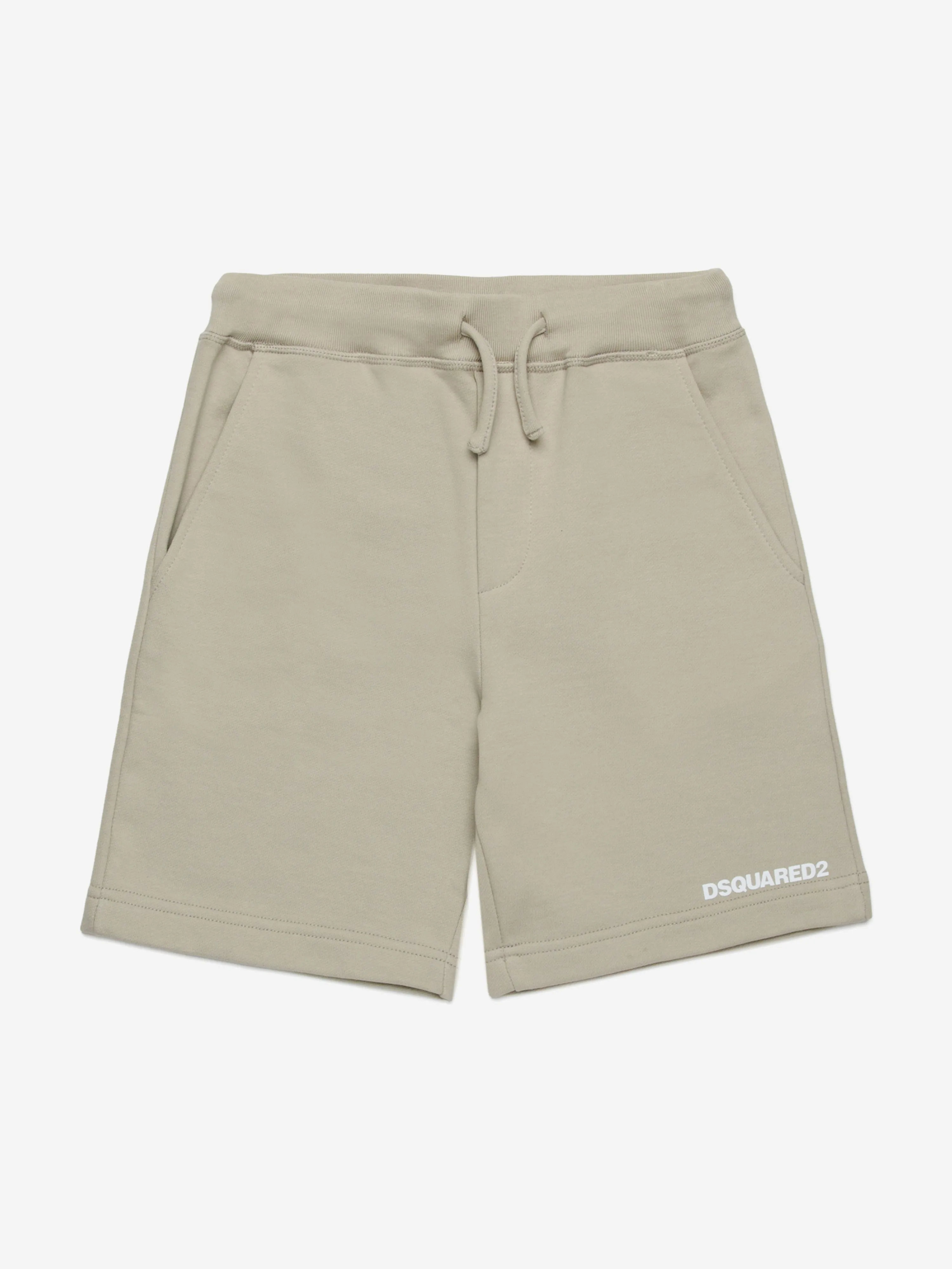 Kinder Logo Shorts in Beige