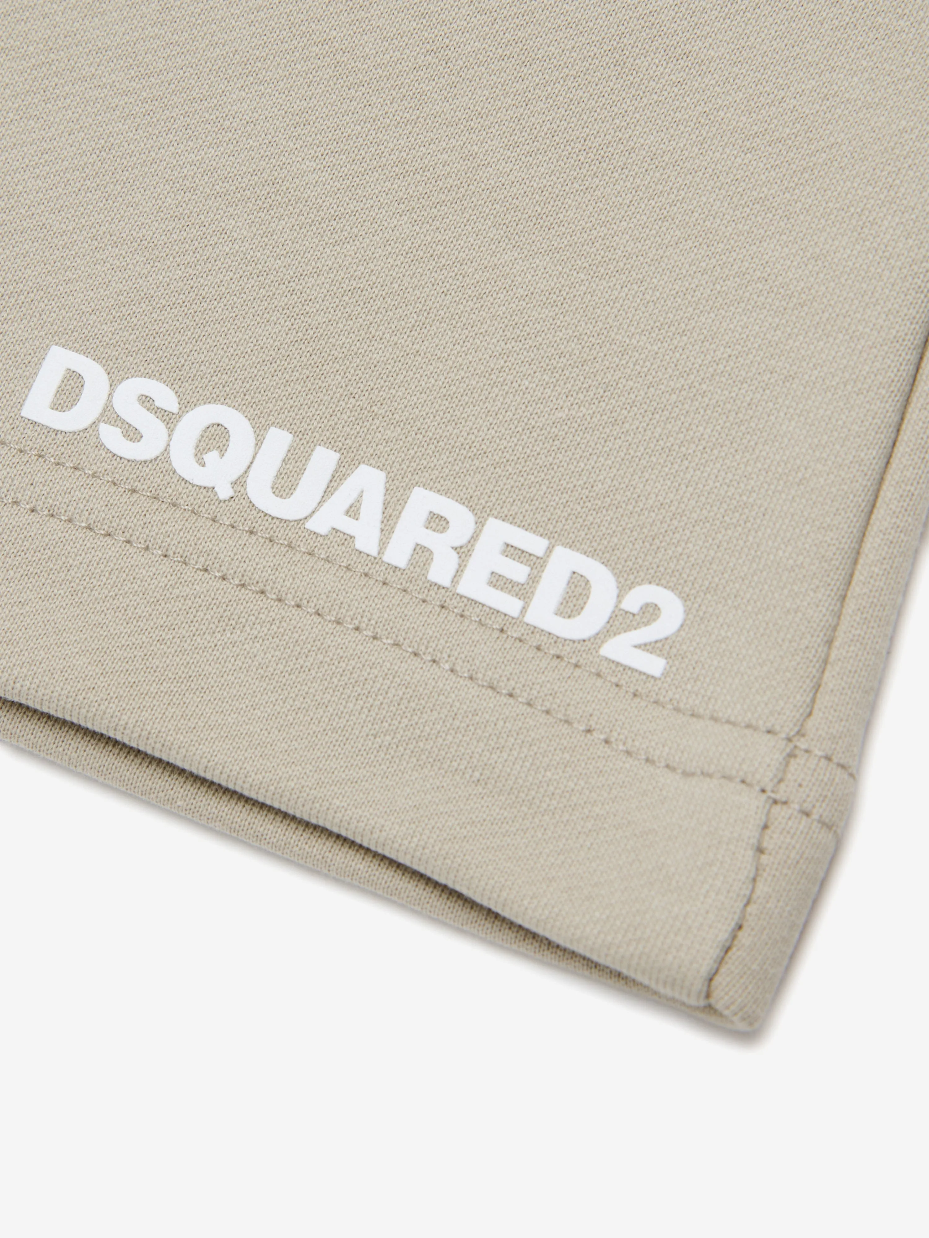 Kinder Logo Shorts in Beige